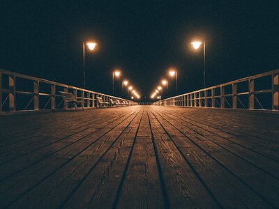 Dock night evening