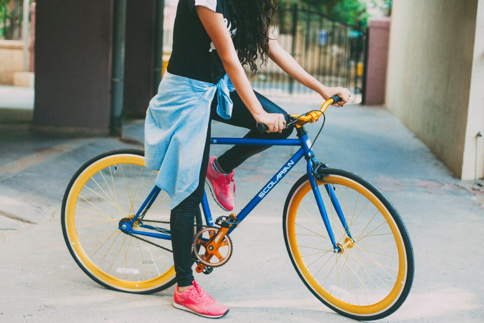 Cyclist seated lifestyle