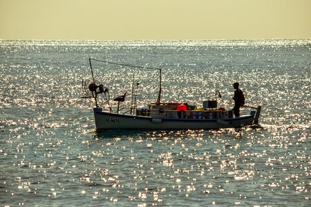 Fishing time cyprus mediterranean photo