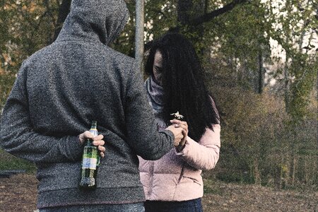 Girl man alcoholics