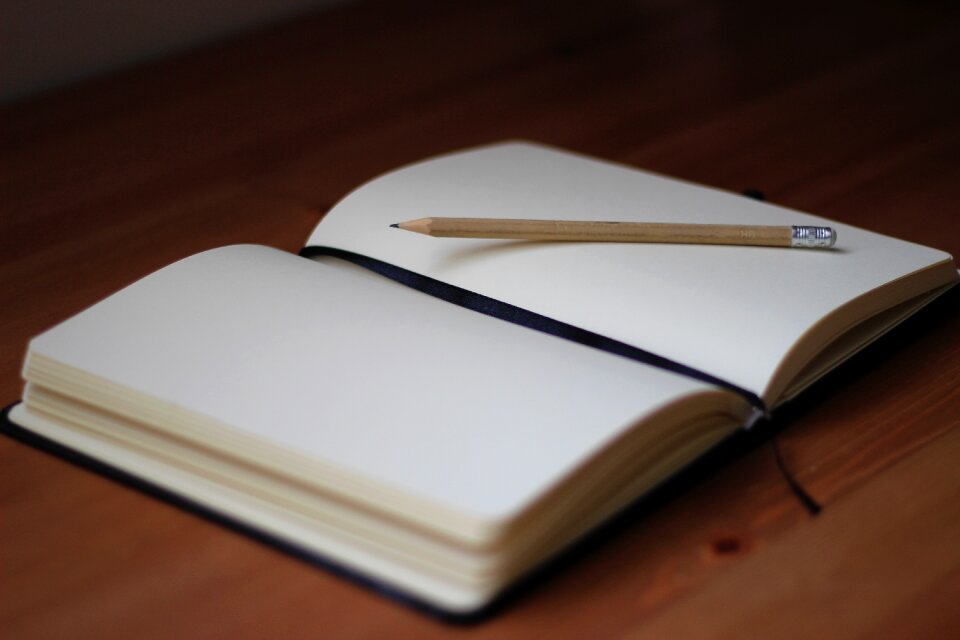 Paper desk wooden photo