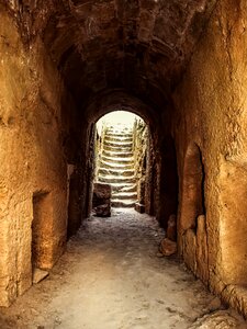 Stoa tunnel stairs photo