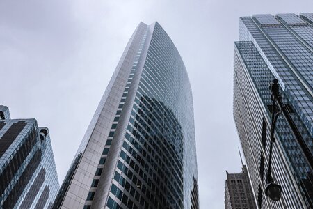 Urban high rises skyscrapers