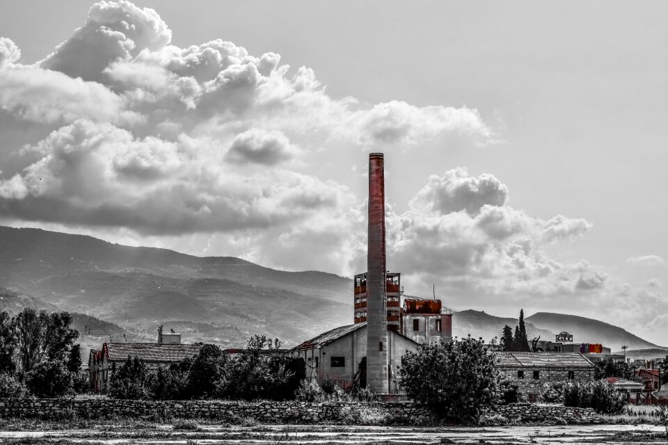 Industrial building grunge