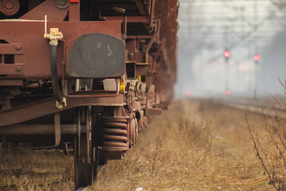 Wagon industry brown train