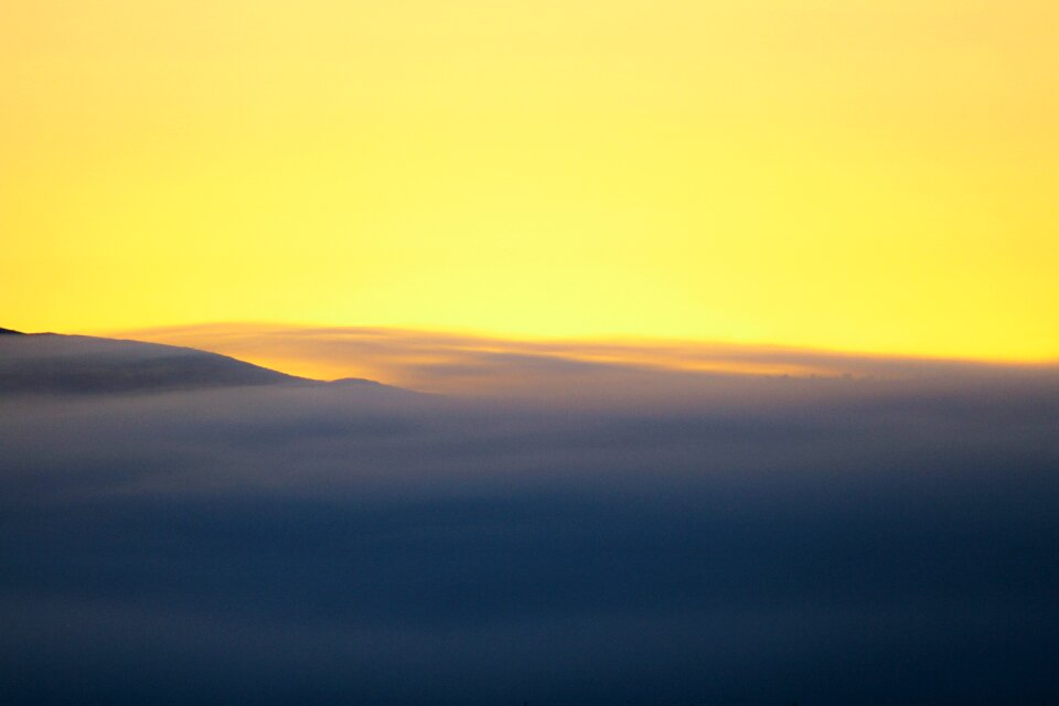 Clouds orange sky