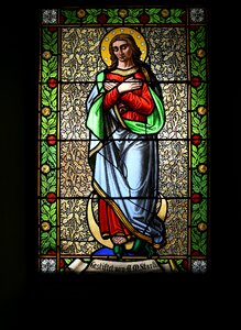 Stained glass window christian stained glass photo