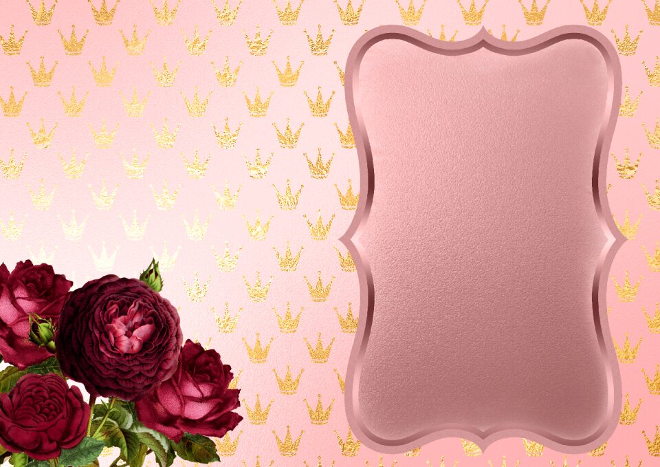 Background image frame flowers