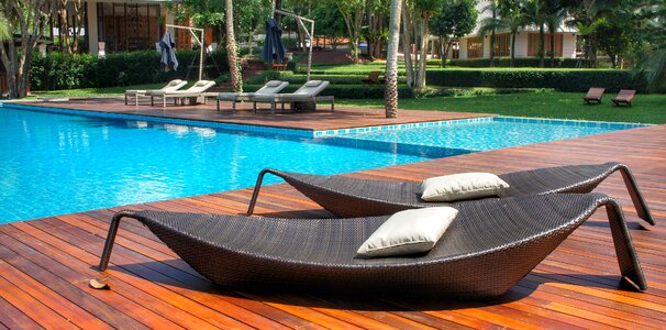 Swimming pool resort thailand