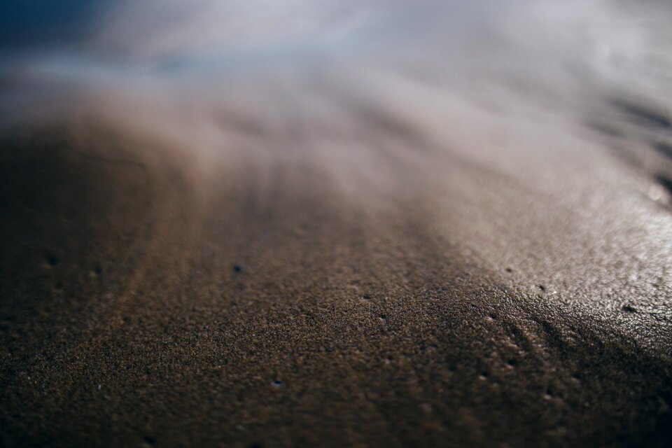 Shore ocean gray sand