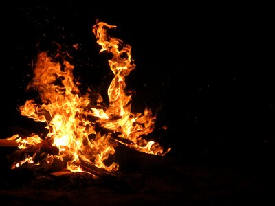 Bonfire night fire light