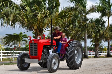 Wheel tractor transportation photo