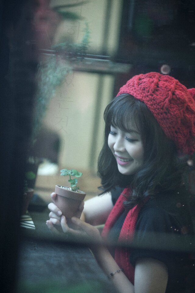 Smiling girly lovely