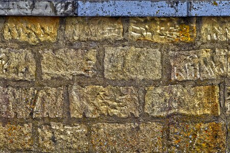 Texture natural stone wall photo