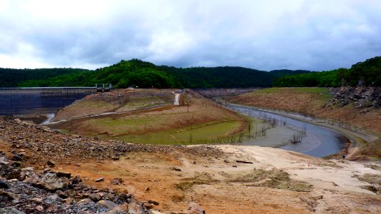 Vidange du barrage de Guerledan (14)