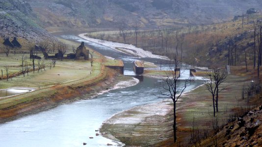 Vidange du barrage de Guerledan (10)