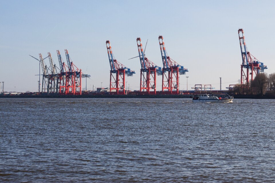 Hamburg port elbe hanseatic city