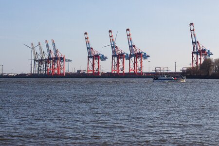 Hamburg port elbe hanseatic city photo