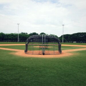 Baseball diamond field grass