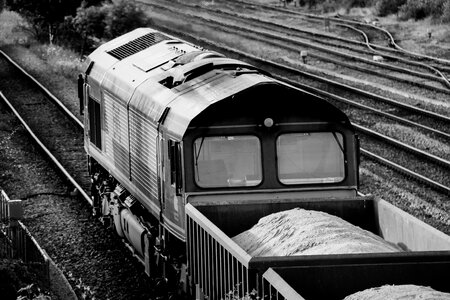 Rail railway gray train