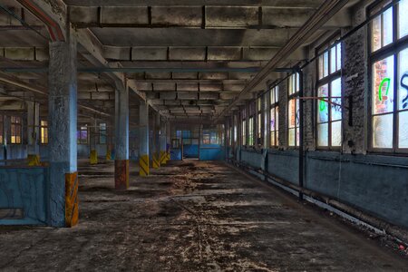 Building warehouse empty photo