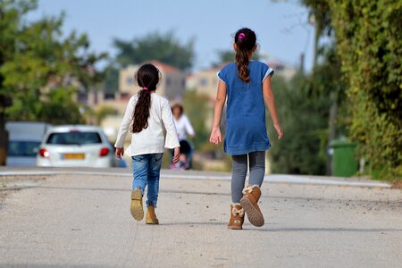 Togetherness child outdoors photo