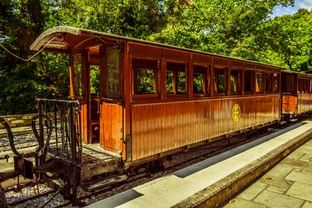 Summer vintage train
