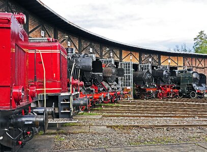 Locomotives exhibits museum day photo