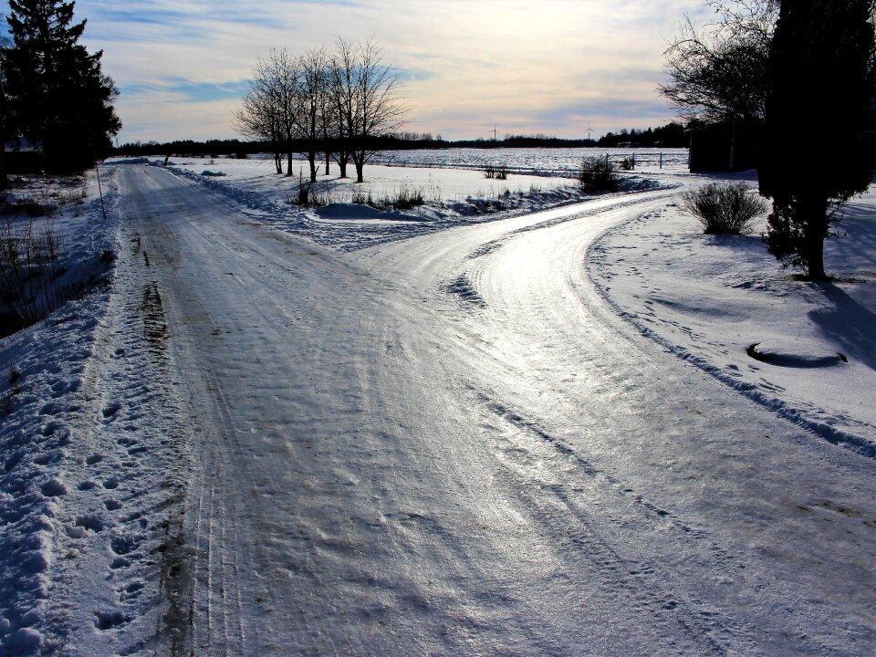 Snow frozen ice