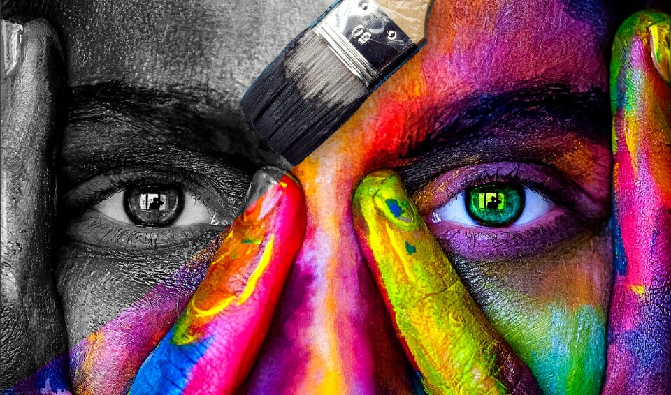 Brush rainbow model