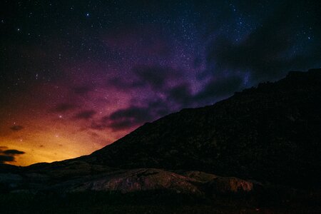 Cloud stars mountain