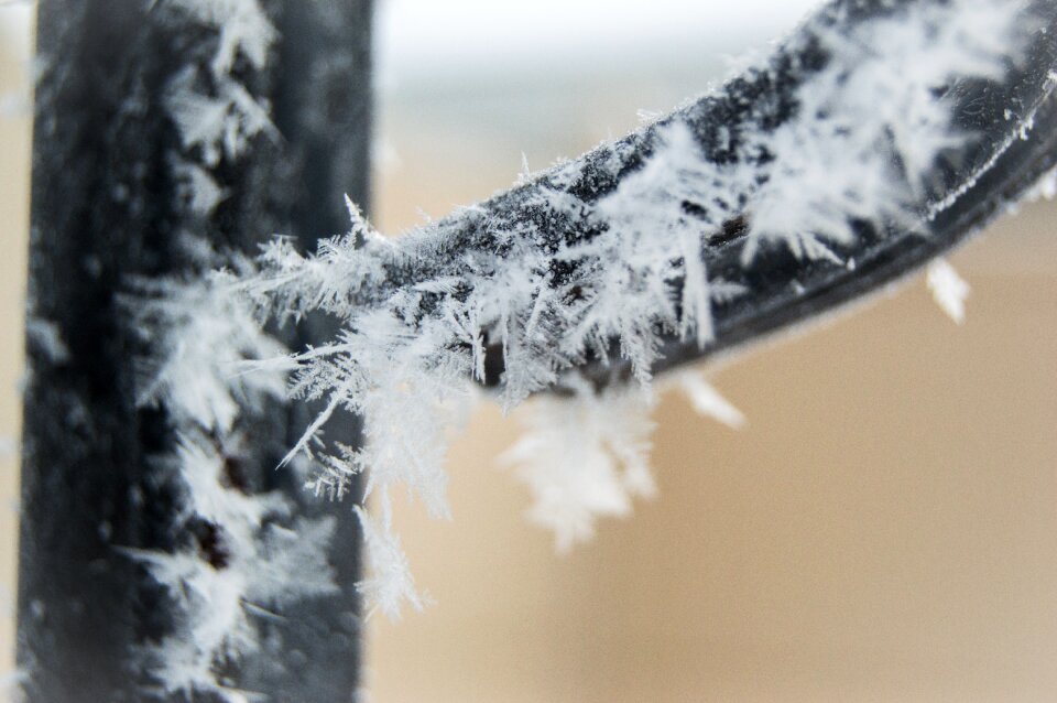Cold snow frozen