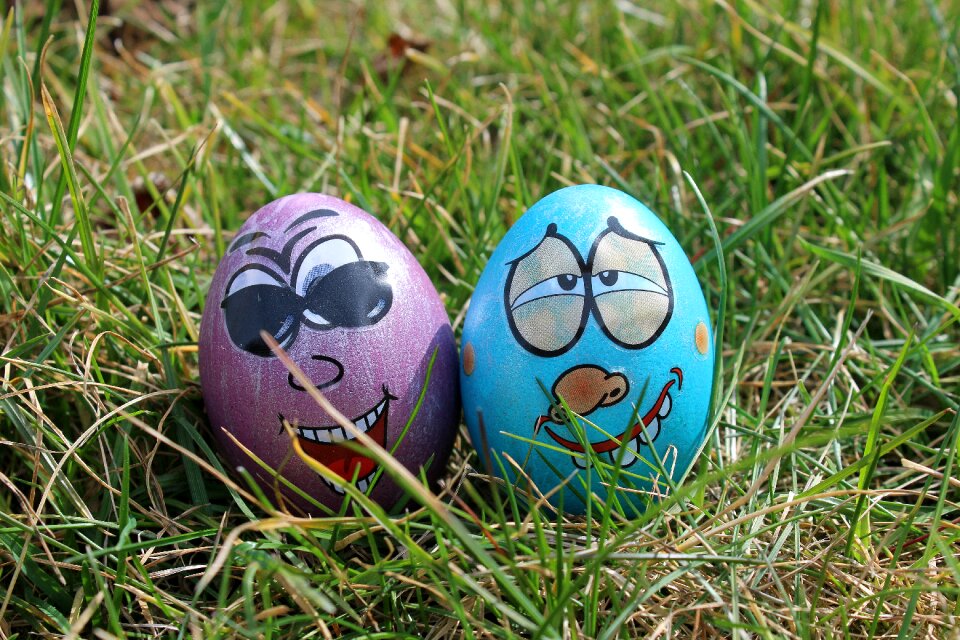 Humor painted easter