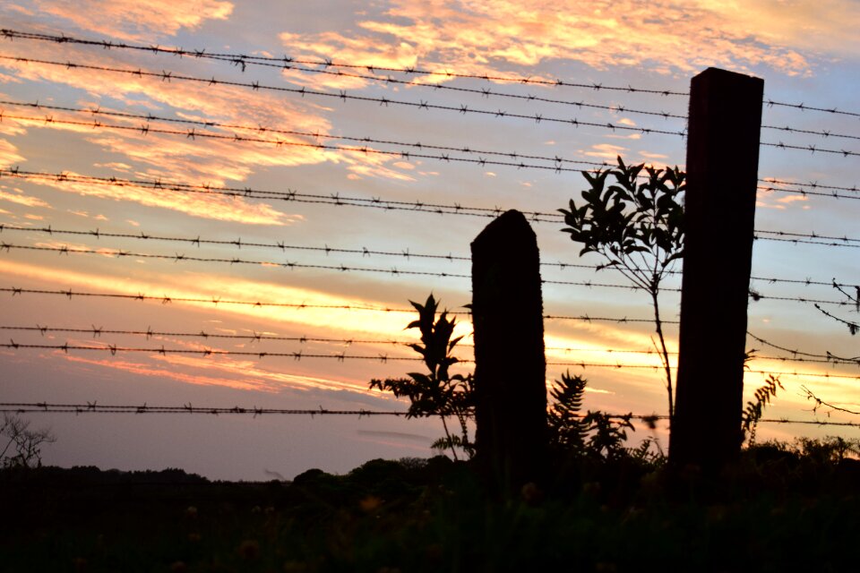 Shadows landscape sunset