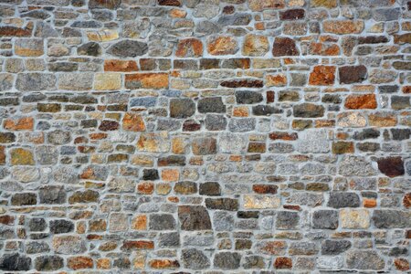 Stone wall old house wall old village