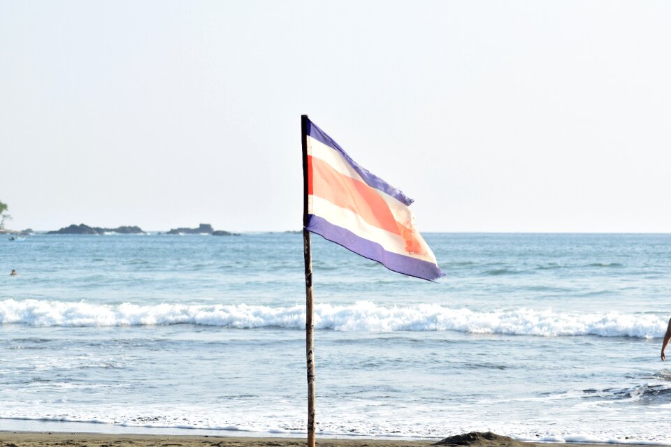Flag beach summer