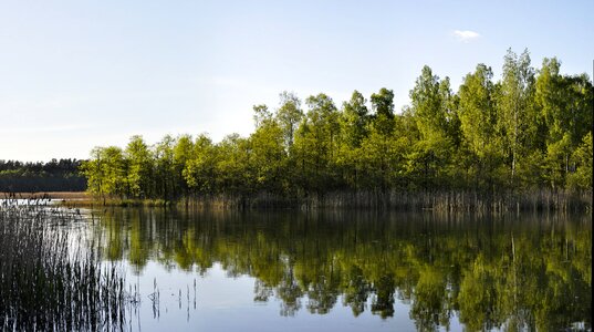 River lake sky photo