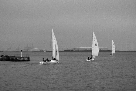 Sailboat port harbour
