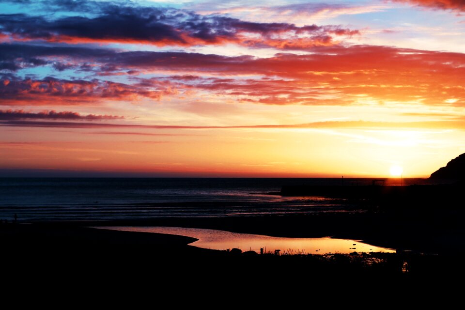 Landscape nature dusk