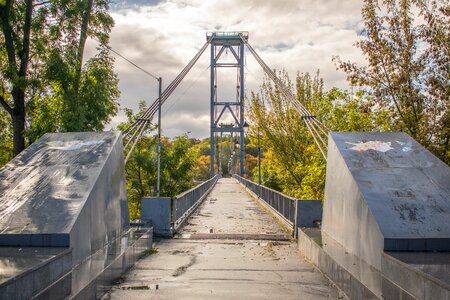 Bridge park autumn photo