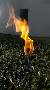 Flame orange heat