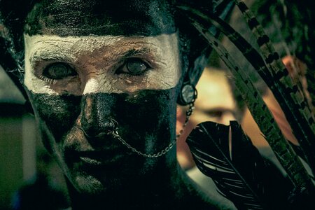 Face paint piercing