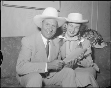 Gene Autry and Gail Davis photo