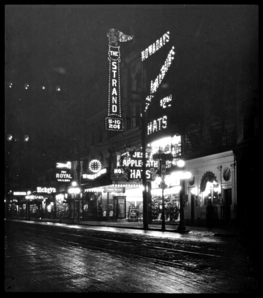View of the Strand, on Yonge Street, north of King Street,…