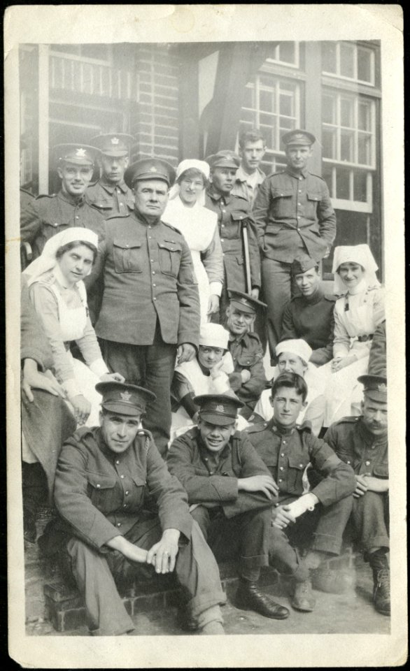 Soldiers with nurses