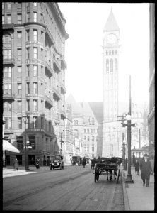 View of City Hall looking north on Bay Street. The Temple… photo