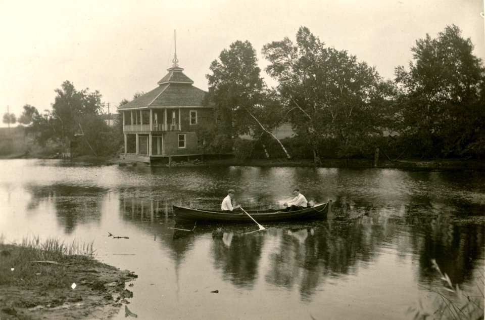 Clubhouse on Fairy Lake at Acton West, Ont. photo