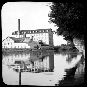 Factory beside the water in Elora photo