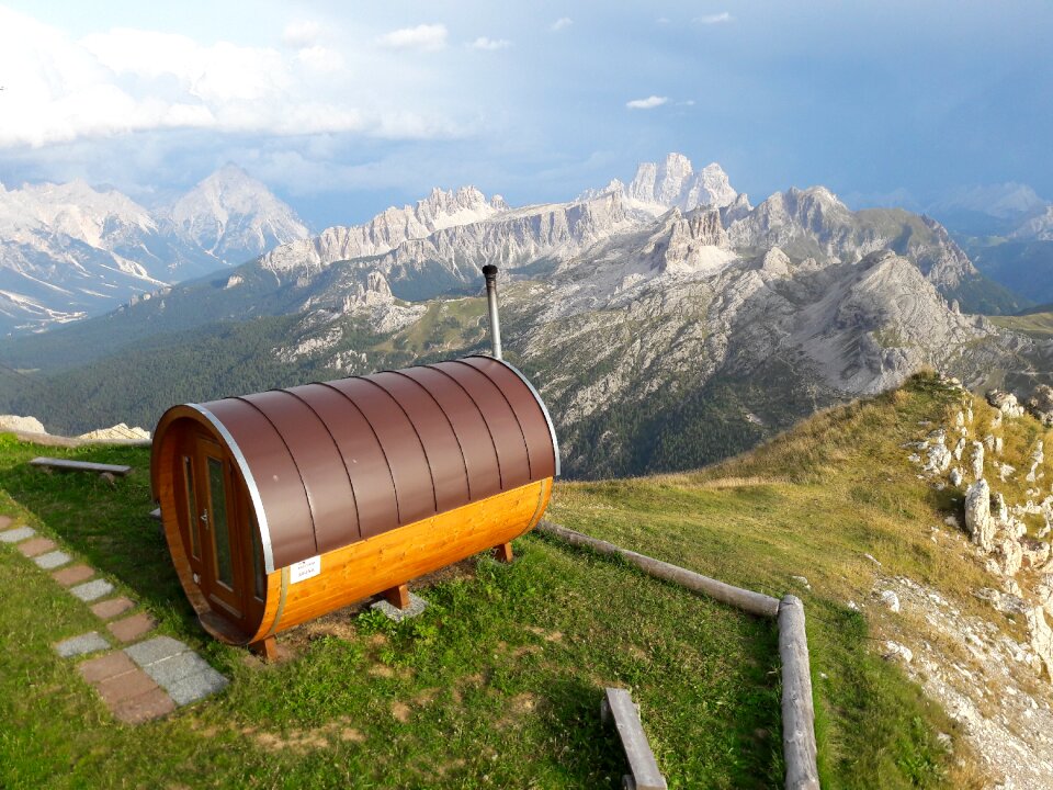 Mountains sauna original places