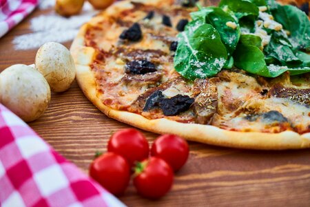 Greens olives sausage